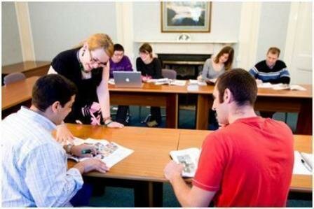 estudiantes de ingles, cork escuela