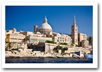 Vista de Valetta, la capital de Malta