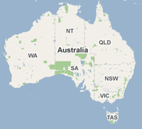 Mapa Australia