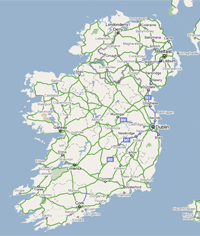 Mapa Irlanda