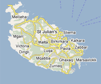 Mapa Malta